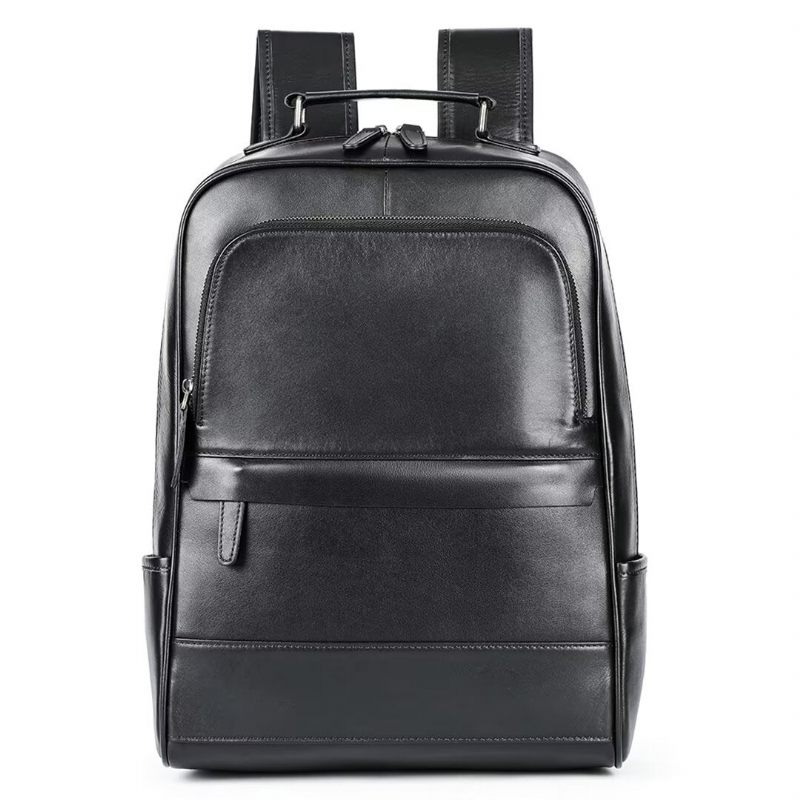 Mochilas Masculinas Luxuosas Bolsa Couro Voyager - Preto1