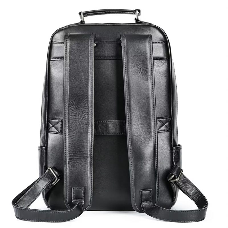 Mochilas Masculinas Luxuosas Bolsa Couro Voyager - Preto1