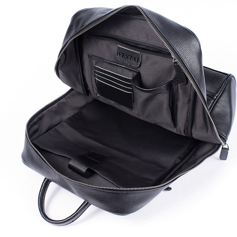 Mochilas Masculinas Luxuosas Exóticas Anti-roubo Para Laptop Mochila Softback Viagem - Preto