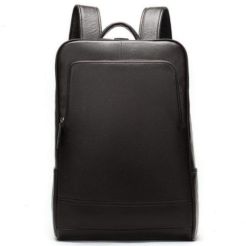 Mochilas Masculinas Luxuosas Exóticas Anti-roubo Para Laptop Mochila Softback Viagem - Café