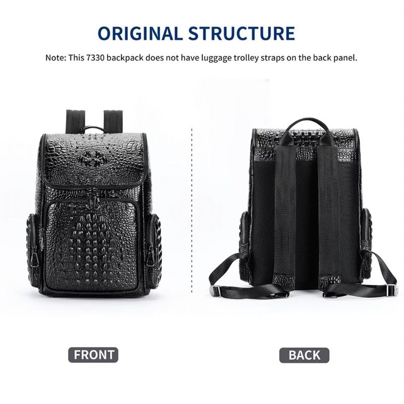 Mochilas Masculinas Metropolitan Elite Bolsa Couro - Preto