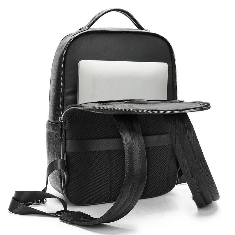 Mochilas Masculinas Metropolitan Sleek Leather Tote - Preto