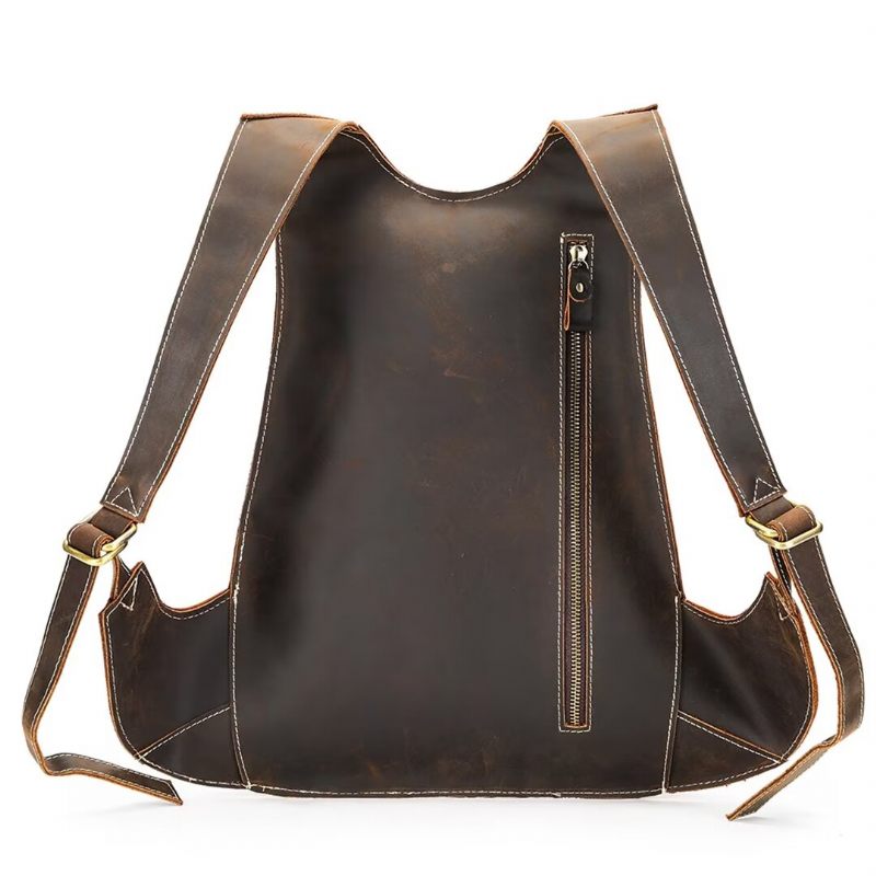 Mochilas Masculinas Pinnacle Prestige Bolsa Couro - Café