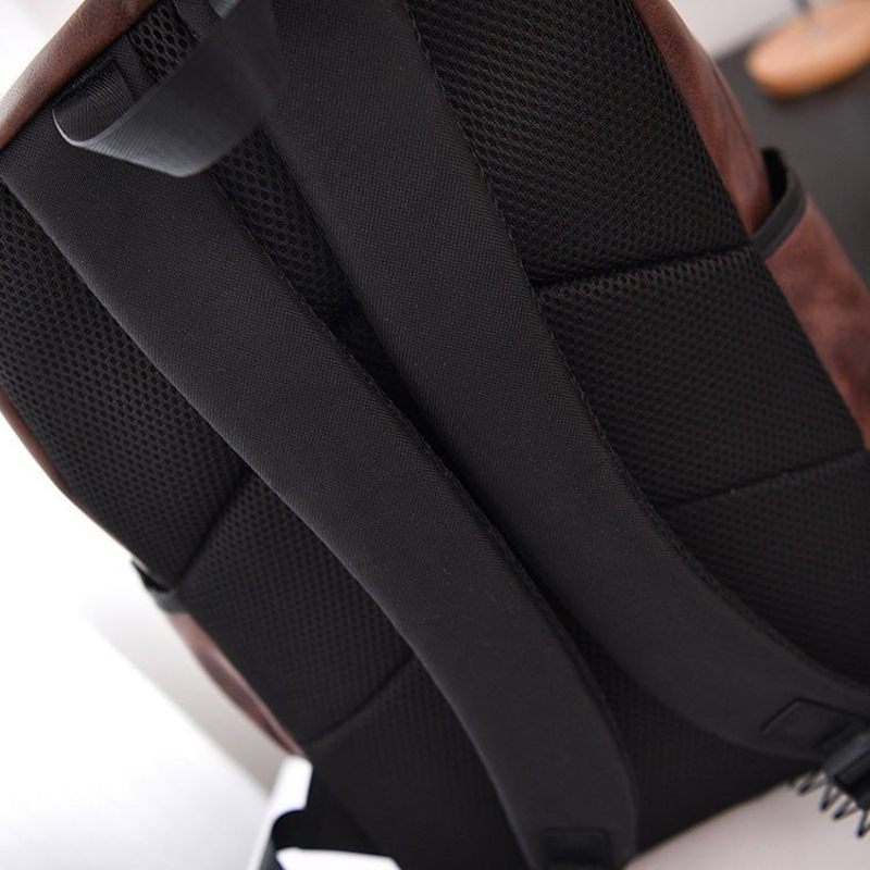 Mochilas Masculinas À Prova D'água Com Padrão Exótico Mochila Para Laptop - Preto