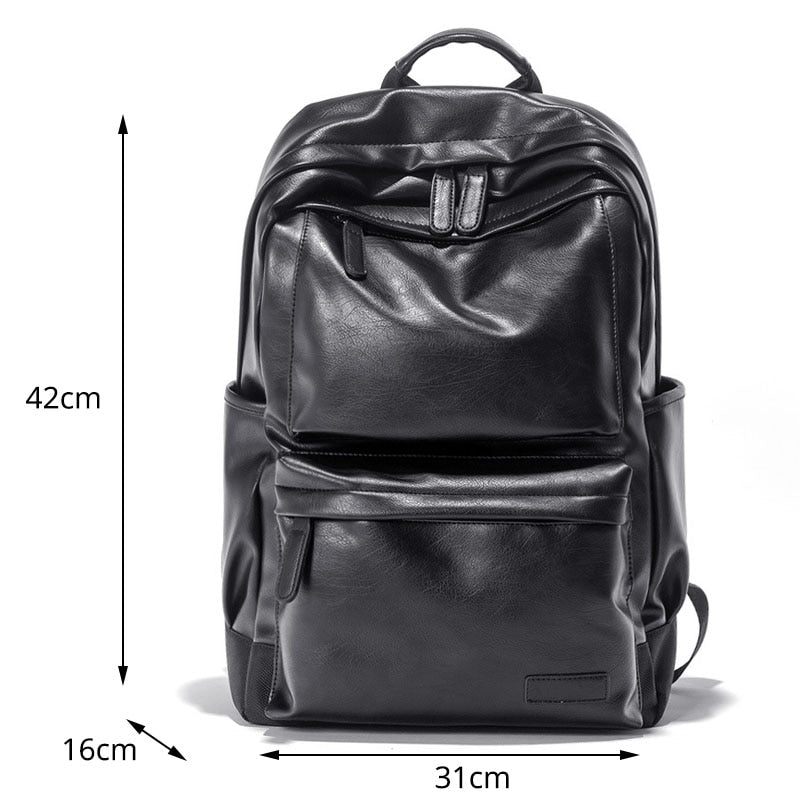 Mochilas Masculinas À Prova D'água Com Padrão Exótico Mochila Para Laptop - Preto