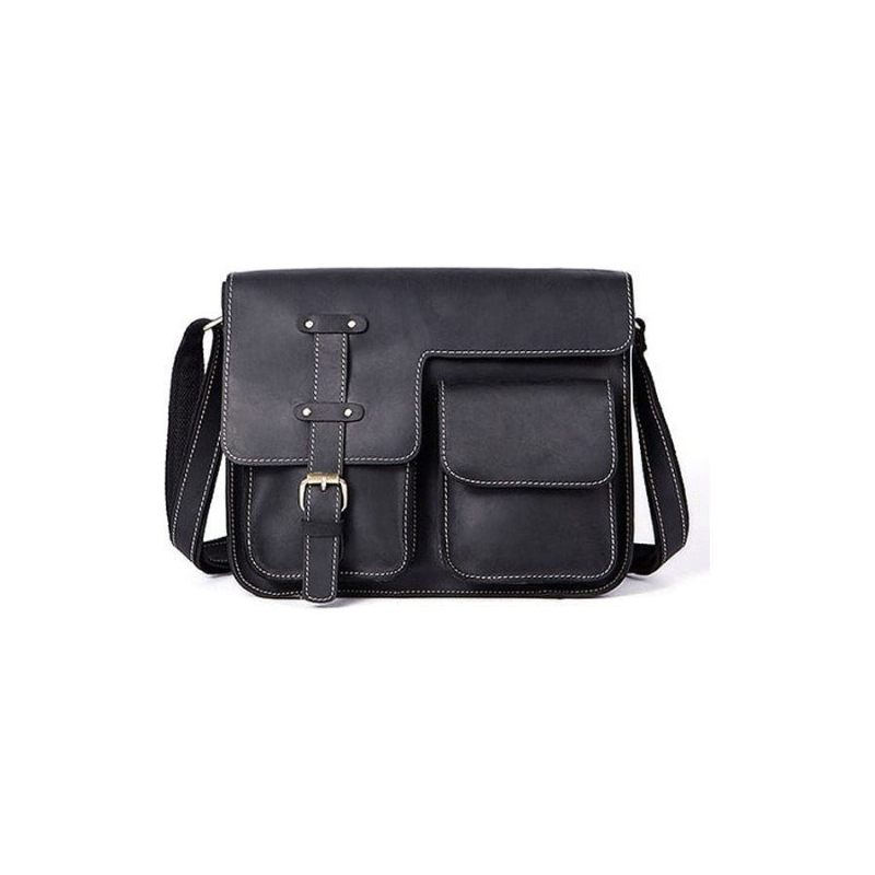 Pastas Masculinas Luxo Couro Exótico Vintage Aba Crossbody Maleta