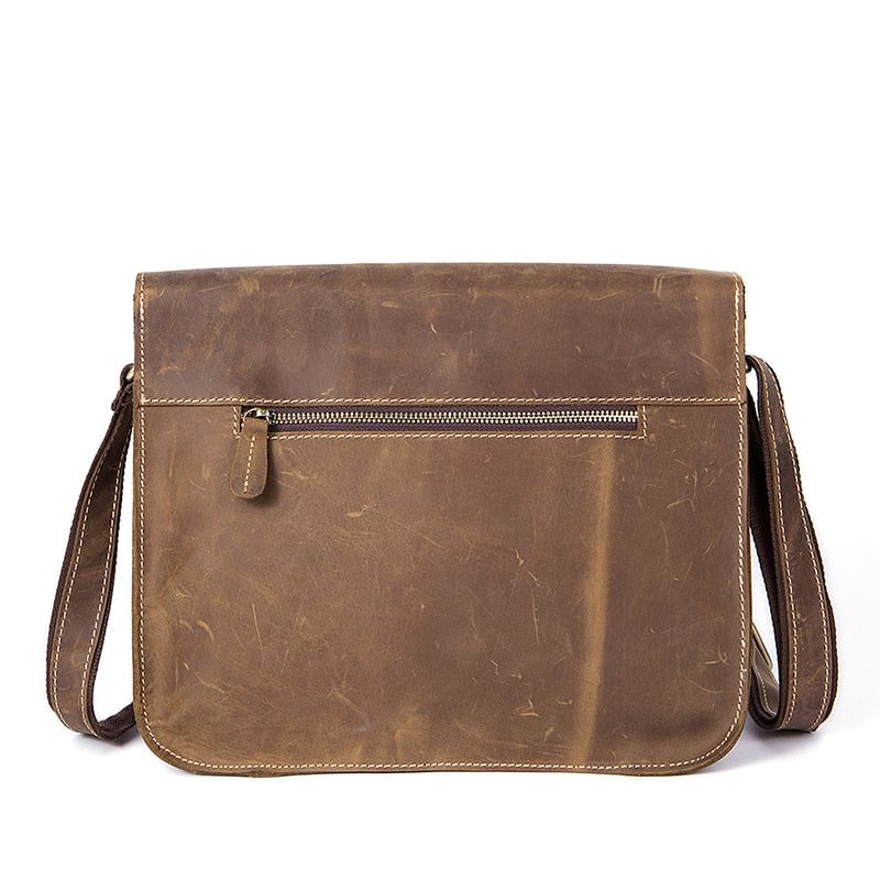 Pastas Masculinas Luxo Couro Exótico Vintage Aba Crossbody Maleta - Preto