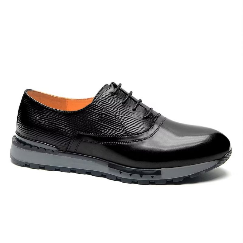 Sapatos Casuais Masculinos Chic Urbanite Couro Lace-ups - Preto