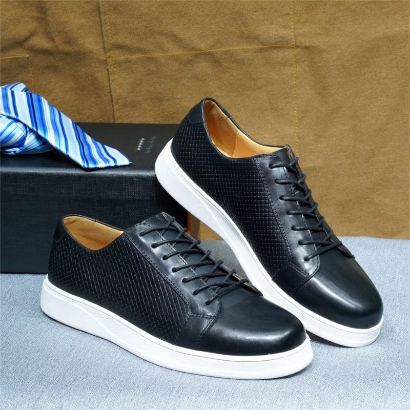 Sapatos Casuais Masculinos Chiques Casual Lace-ups - Preto