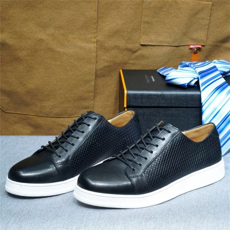 Sapatos Casuais Masculinos Chiques Casual Lace-ups - Preto