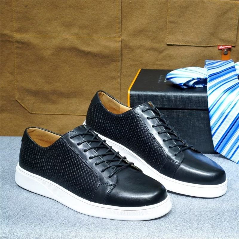 Sapatos Casuais Masculinos Chiques Casual Lace-ups - Preto