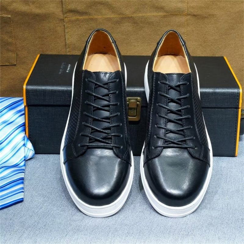 Sapatos Casuais Masculinos Chiques Casual Lace-ups - Preto