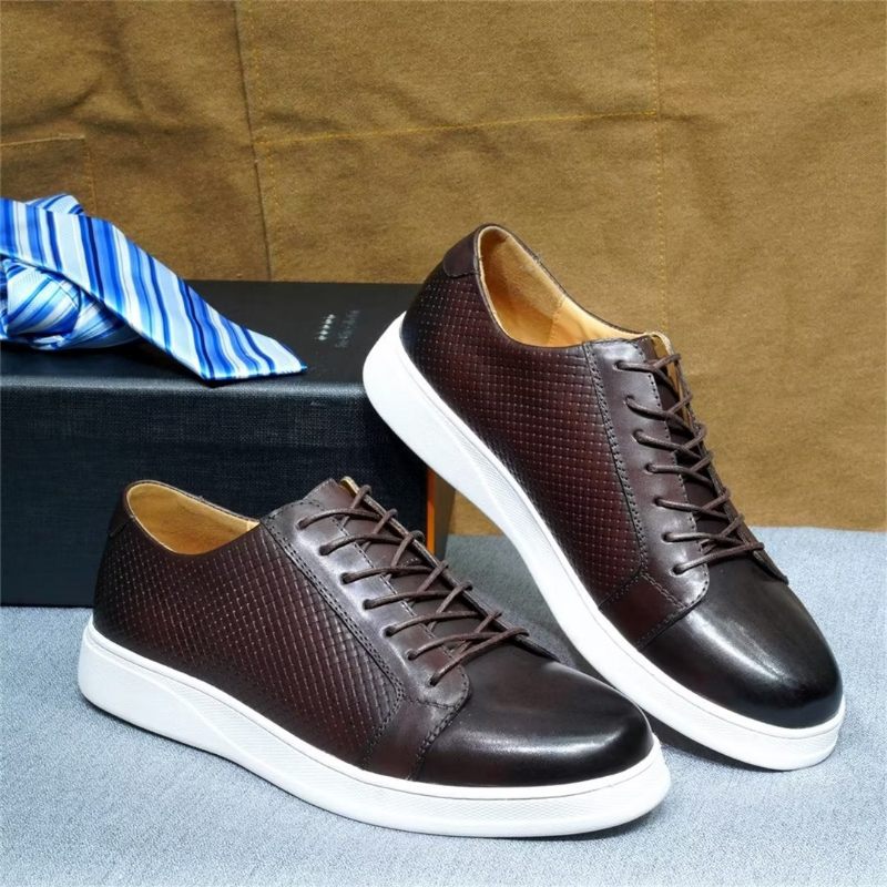 Sapatos Casuais Masculinos Chiques Casual Lace-ups - Café