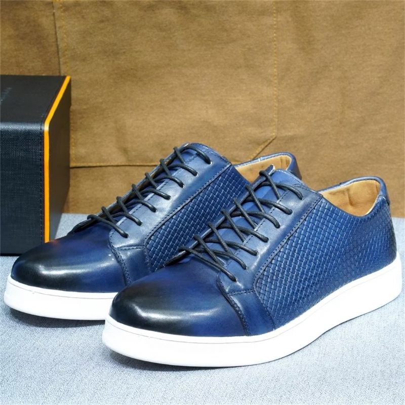 Sapatos Casuais Masculinos Chiques Casual Lace-ups - Azul