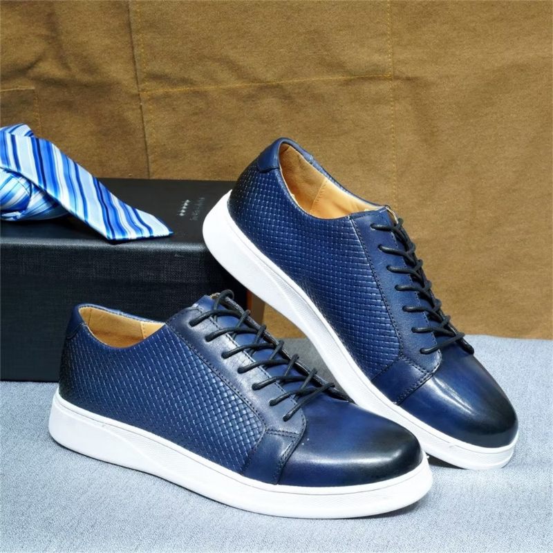 Sapatos Casuais Masculinos Chiques Casual Lace-ups - Azul