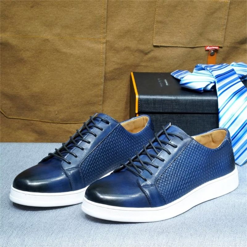 Sapatos Casuais Masculinos Chiques Casual Lace-ups - Azul