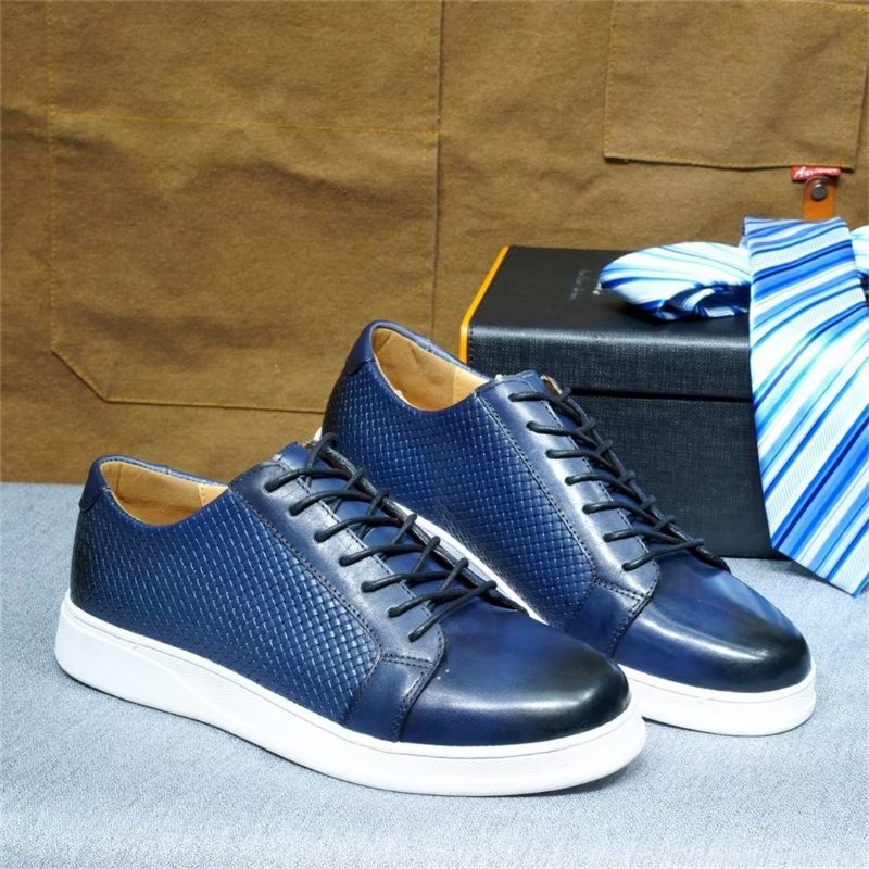 Sapatos Casuais Masculinos Chiques Casual Lace-ups - Azul