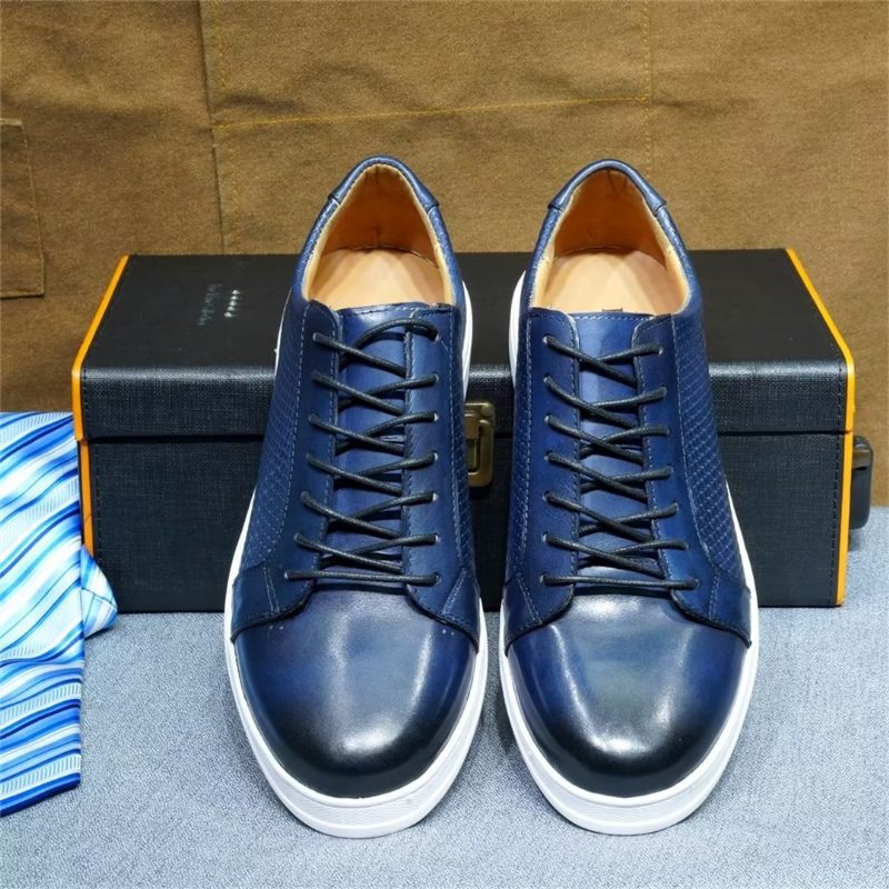 Sapatos Casuais Masculinos Chiques Casual Lace-ups - Azul