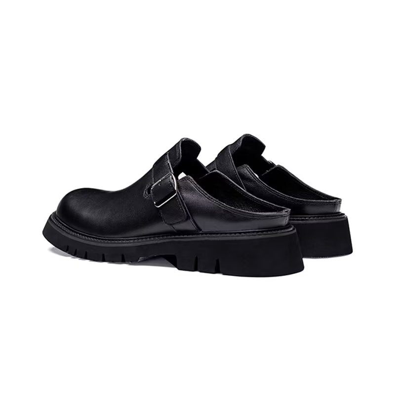 Sapatos Casuais Masculinos Clássicos Deslizantes - Preto