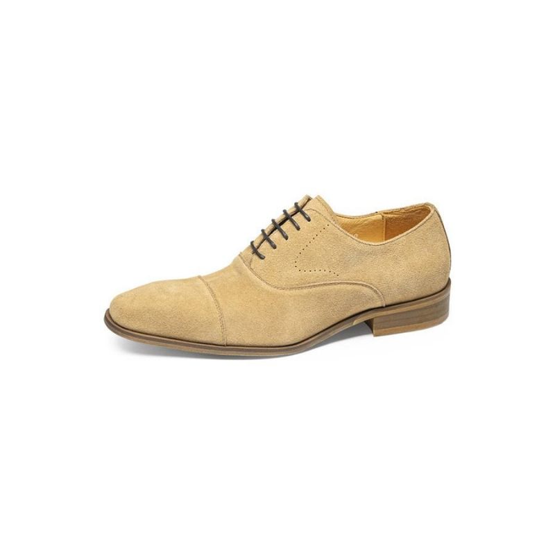 Sapatos Casuais Masculinos Couro Elegante Com Cadarço