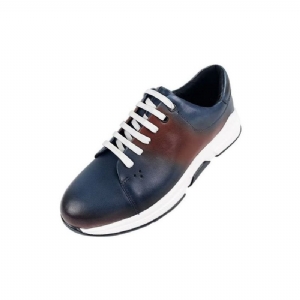 Sapatos Casuais Masculinos Couro Elegante Com Cordões Oxford