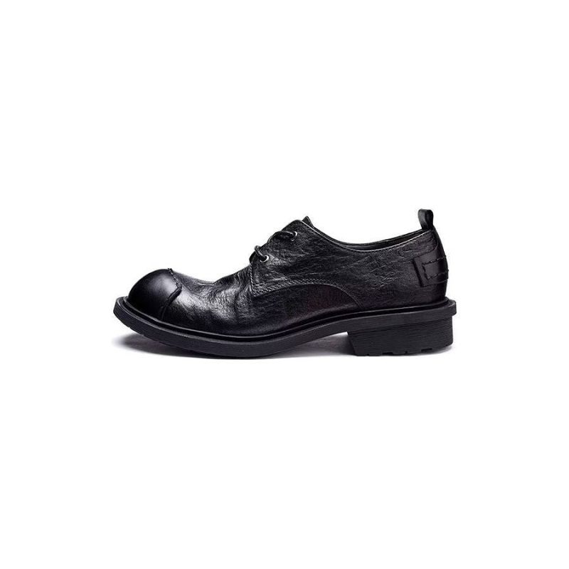 Sapatos Casuais Masculinos Couro Sofisticados - Preto