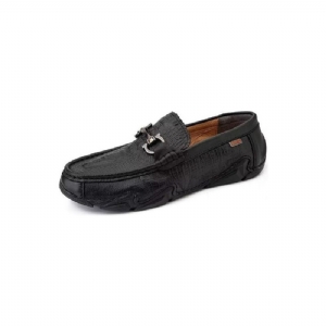 Sapatos Casuais Masculinos Couro Vaca Chiques