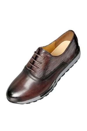 Sapatos Casuais Masculinos Couro Vaca Elegante