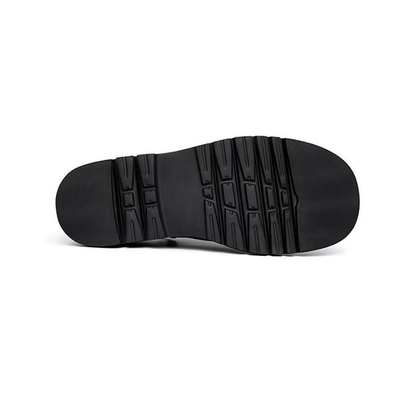 Sapatos Casuais Masculinos Deslizantes Em - Preto