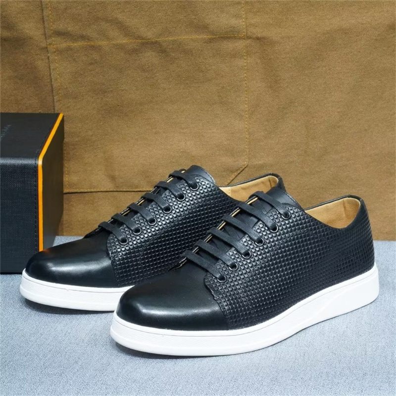 Sapatos Casuais Masculinos Elegantes Casual Lace-ups - Preto