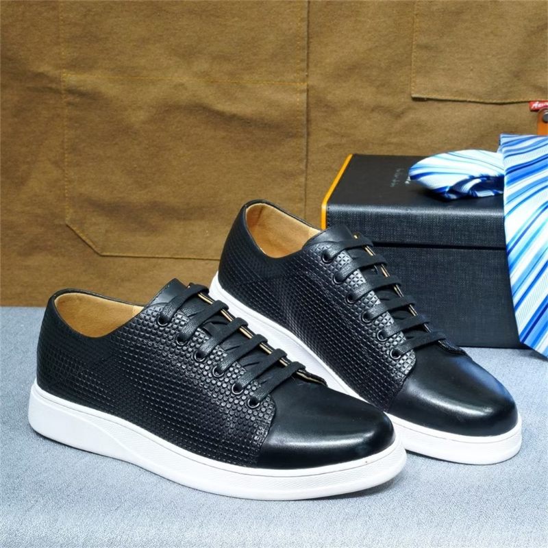 Sapatos Casuais Masculinos Elegantes Casual Lace-ups - Preto