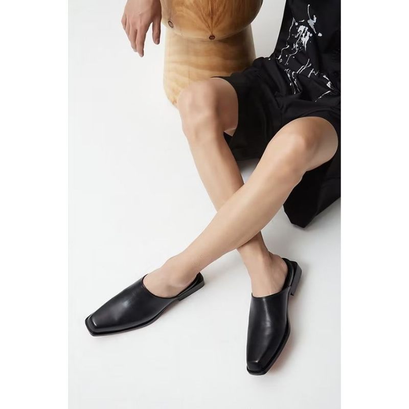 Sapatos Casuais Masculinos Elegantes Sandálias Negócios Couro Luxo Em Relevo - Preto 1