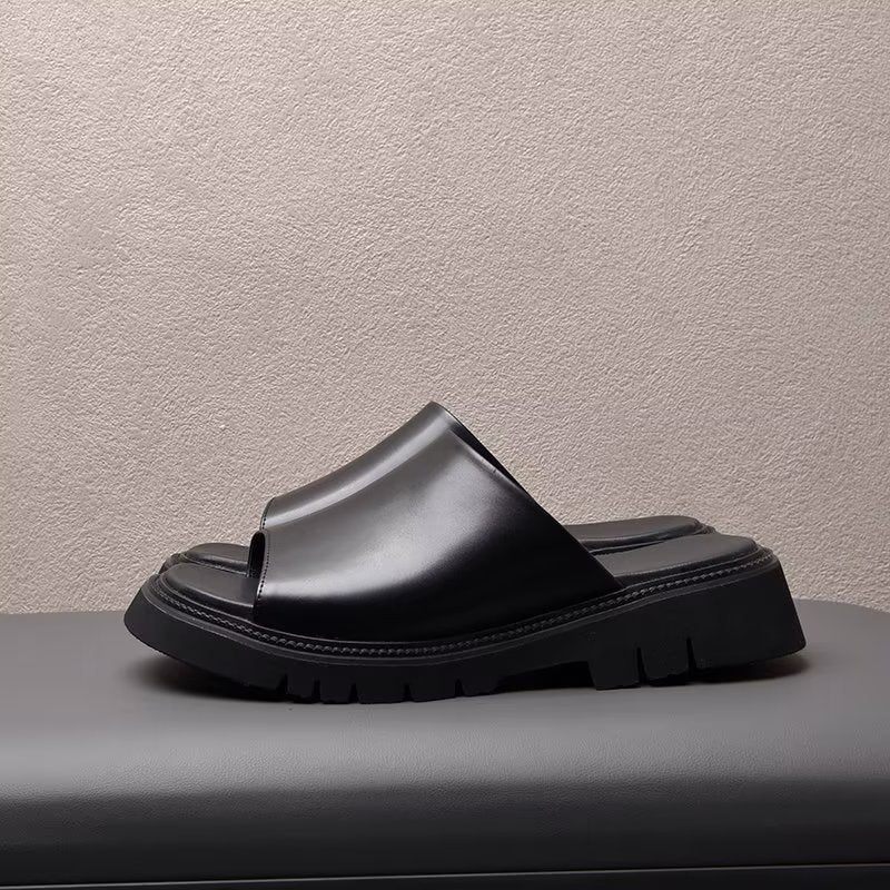 Sapatos Casuais Masculinos Elegantes Slip-ons - Preto