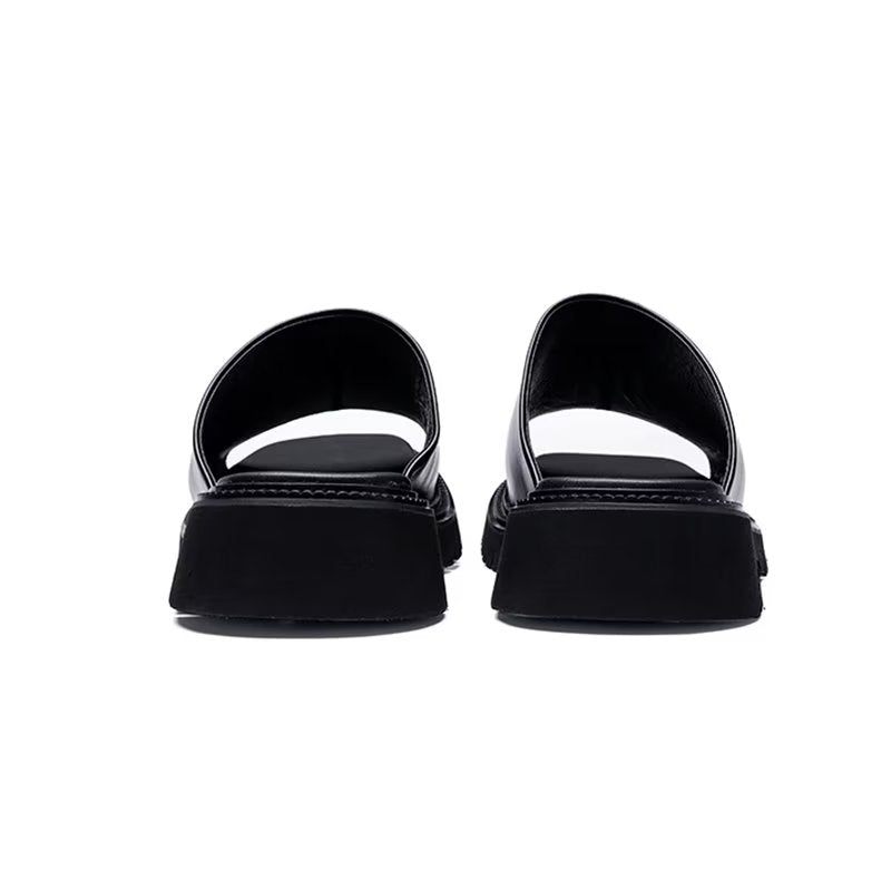 Sapatos Casuais Masculinos Elegantes Slip-ons - Preto