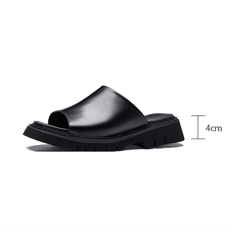 Sapatos Casuais Masculinos Elegantes Slip-ons - Preto