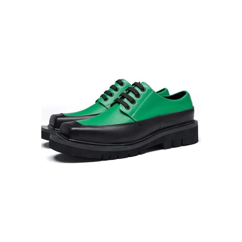 Sapatos Casuais Masculinos Em Relevo Luxo - Verde