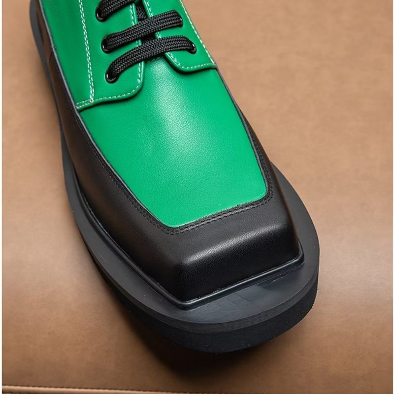 Sapatos Casuais Masculinos Em Relevo Luxo - Verde