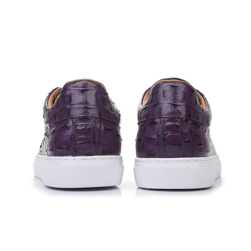 Sapatos Casuais Masculinos Exóticos Com Cadarços - Roxo