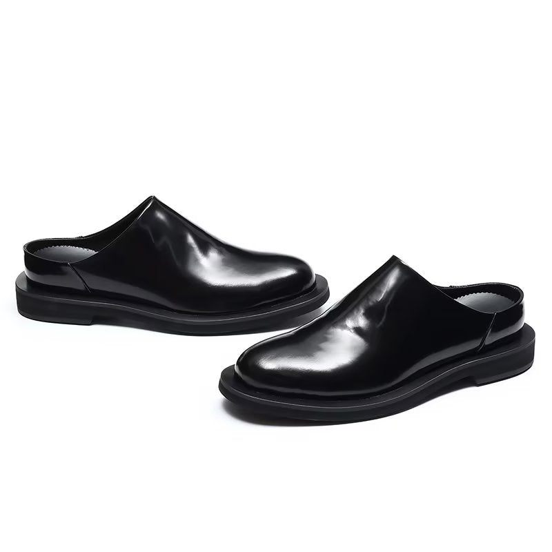 Sapatos Casuais Masculinos Exóticos Slip-ons - Preto