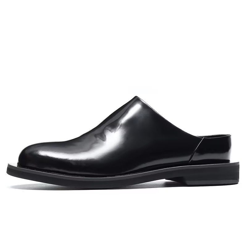 Sapatos Casuais Masculinos Exóticos Slip-ons - Preto