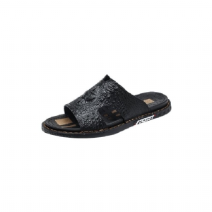 Sapatos Casuais Masculinos Luxecroco Verão Chic Slip On Slides