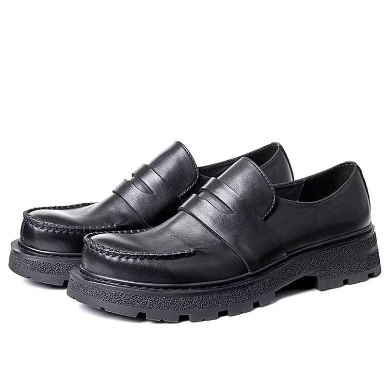 Sapatos Casuais Masculinos Luxo E Conforto Slip-on - Preto