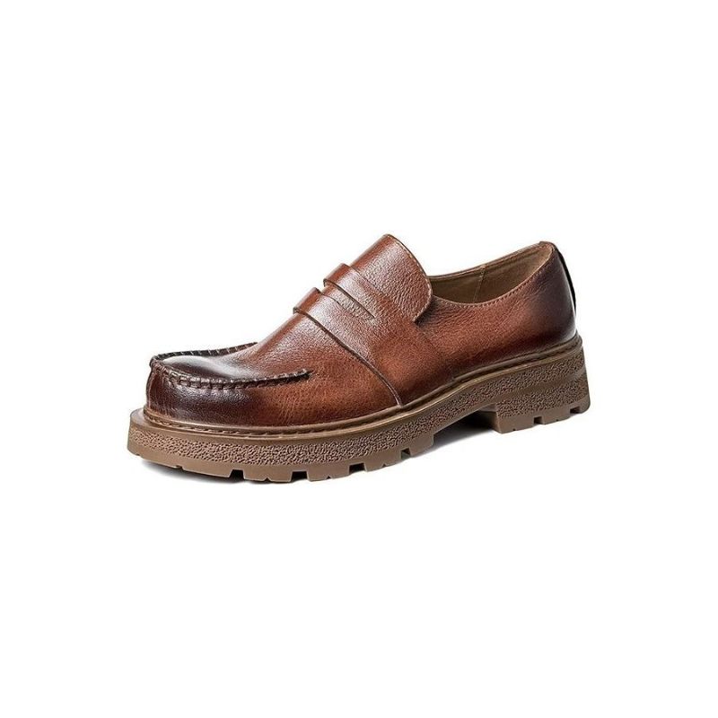 Sapatos Casuais Masculinos Luxo E Conforto Slip-on - Café