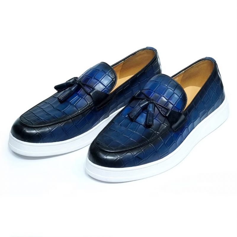 Sapatos Casuais Masculinos Modernos Slip-ons - Azul