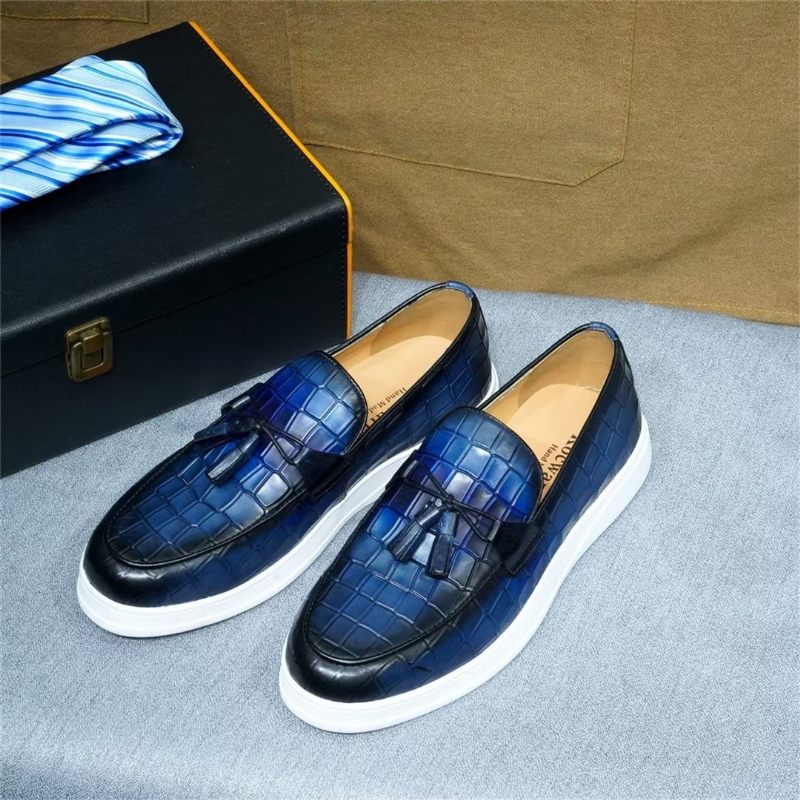 Sapatos Casuais Masculinos Modernos Slip-ons - Azul