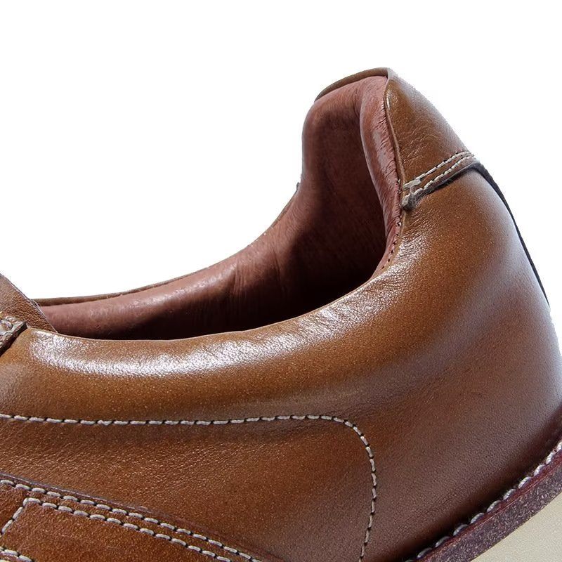 Sapatos Casuais Masculinos Modernos Tênis Da Moda Cano Alto - Marrom