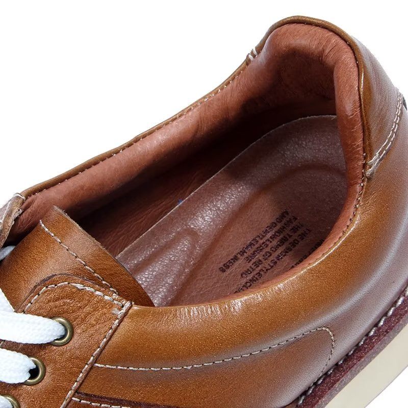 Sapatos Casuais Masculinos Modernos Tênis Da Moda Cano Alto - Marrom