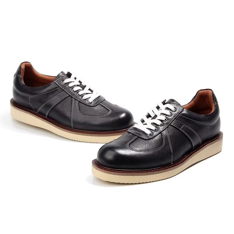 Sapatos Casuais Masculinos Modernos Tênis Da Moda Cano Alto - Preto