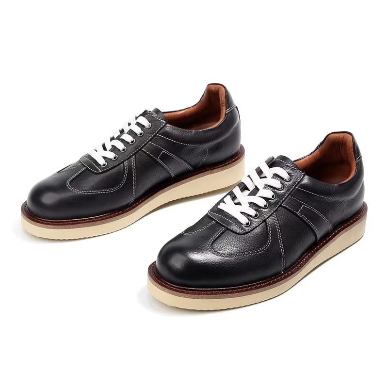 Sapatos Casuais Masculinos Modernos Tênis Da Moda Cano Alto - Preto