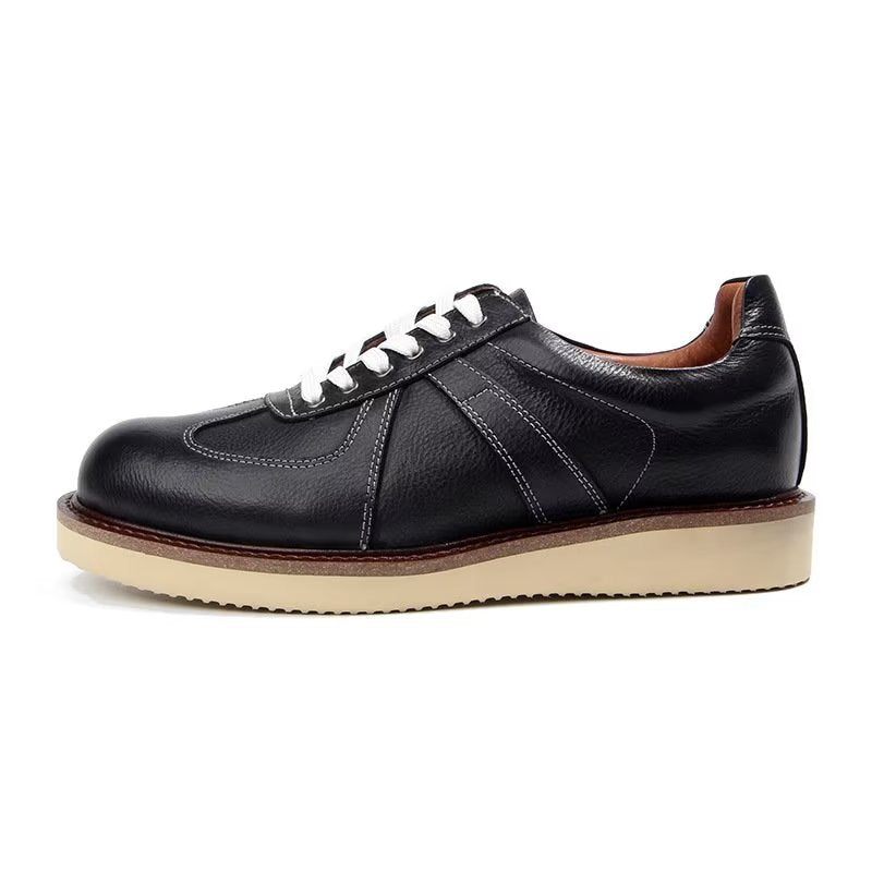 Sapatos Casuais Masculinos Modernos Tênis Da Moda Cano Alto - Preto